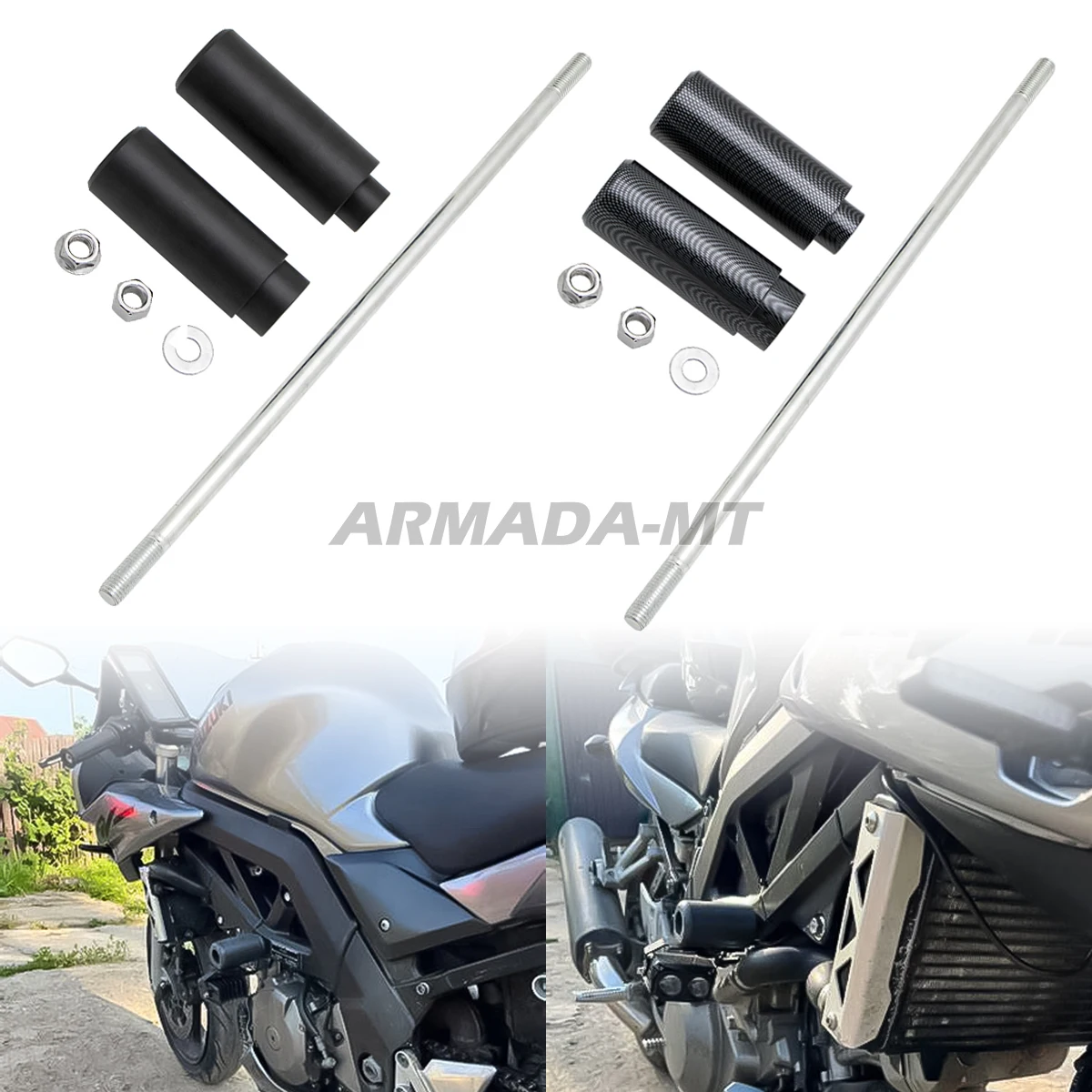 Motorrad No Cut Rahmen Slider Crash Motor Pad Fallen Schutz Für Suzuki SV650 SV650S SV650 SV1000 SV1000S DL650 DL1000