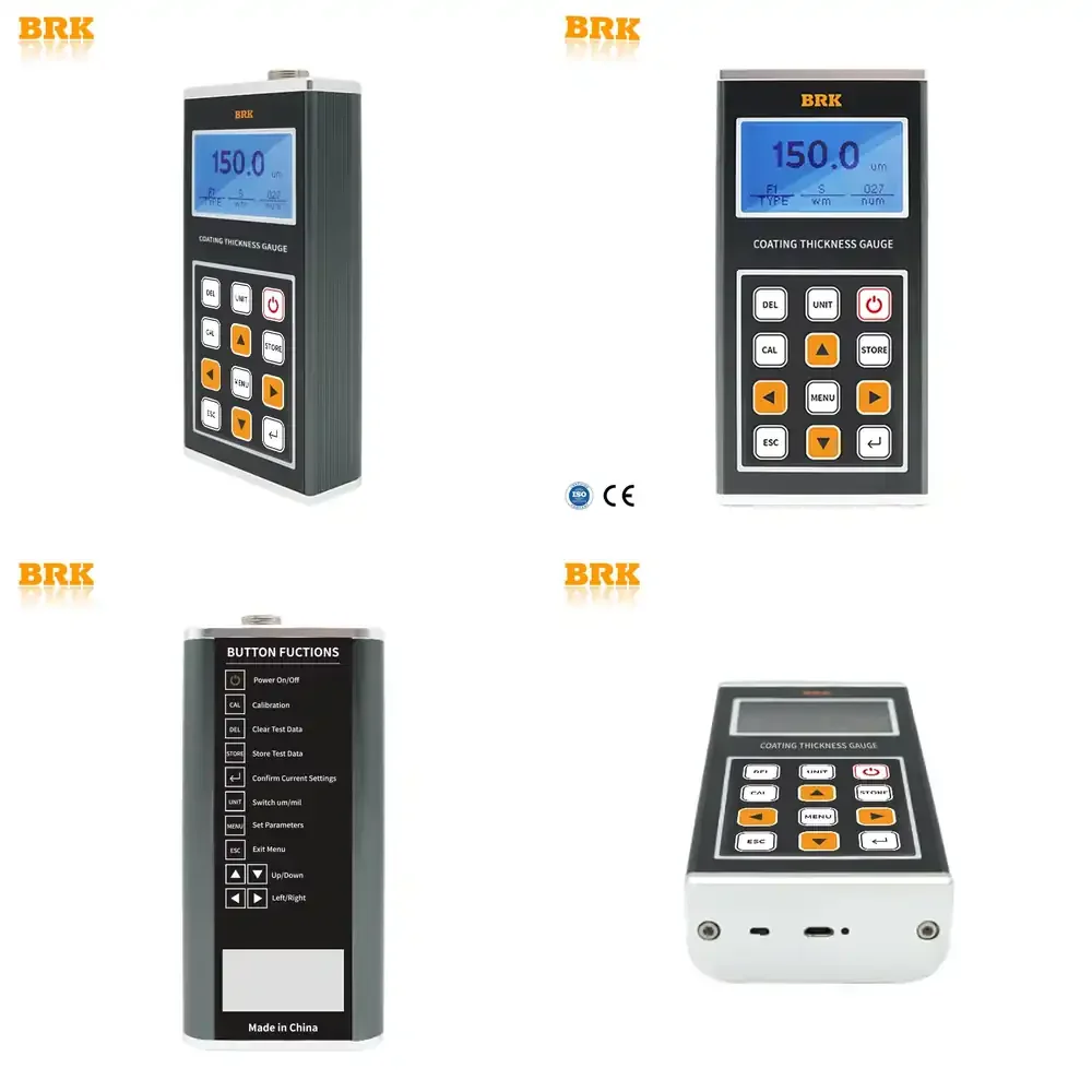 

BRK CTN-300 High Precision Coating Thickness Gauge 0-13000um 0.1um Accuracy for Flat Complex Curved Surfaces Ferrous