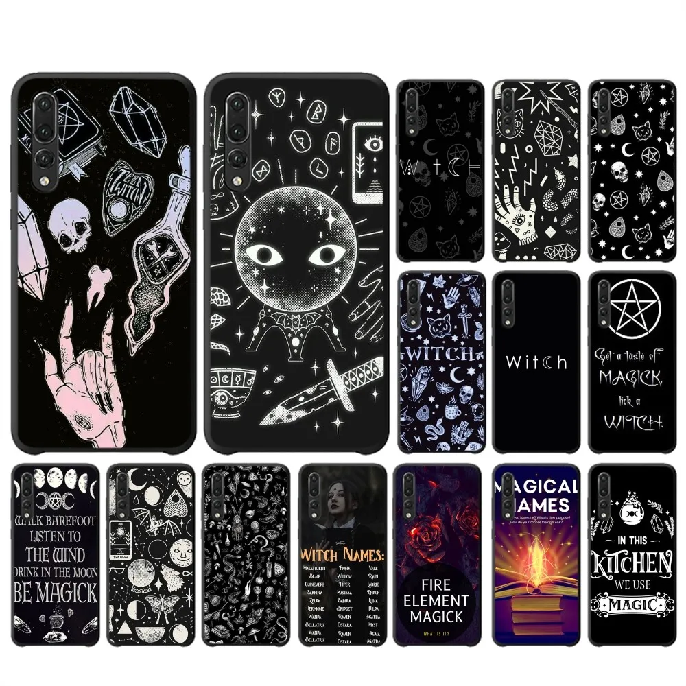 

MAGIC Witchcraft Witch Witchy Phone Case For Huawei P 8 9 10 20 30 40 50 Pro Lite Psmart Honor 10 lite 70 Mate 20lite