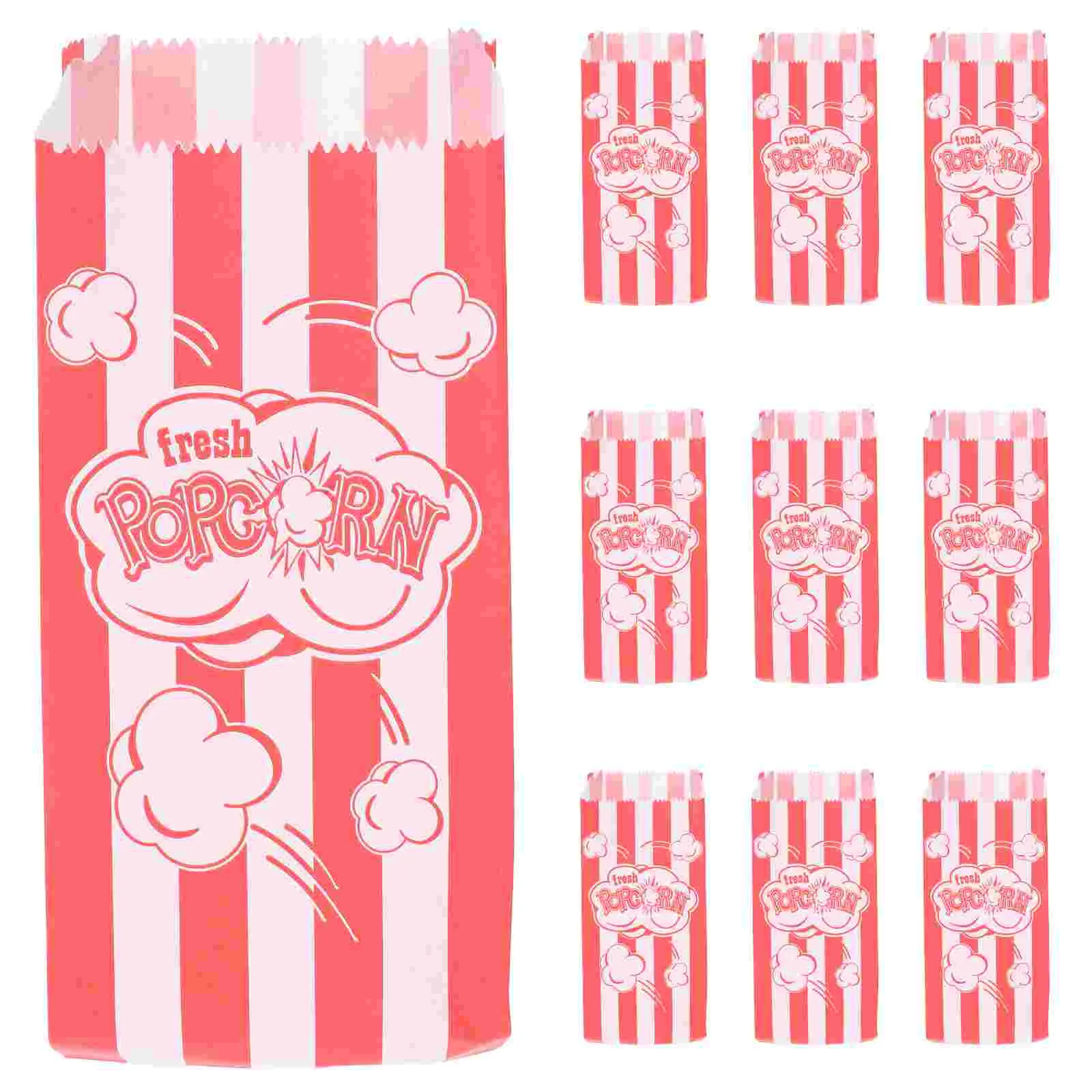 

30pcs Popcorn Leakproof Grease Resistant Food Safe Reusable Popcorn Containers Decorative Cinema Snack Packaging Reusable