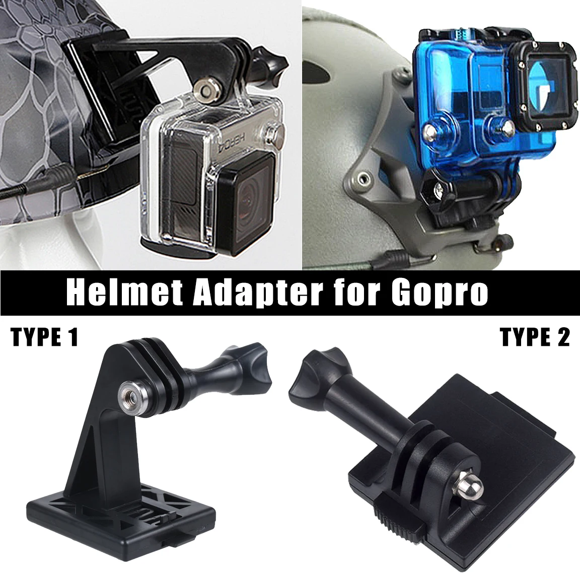 

Tactical Helmet Adapter for Gopro Stand Action Camera Fixed Install Mount for Gopro 13 12 Insta360 OSMO Pocket 3 Stand Holder