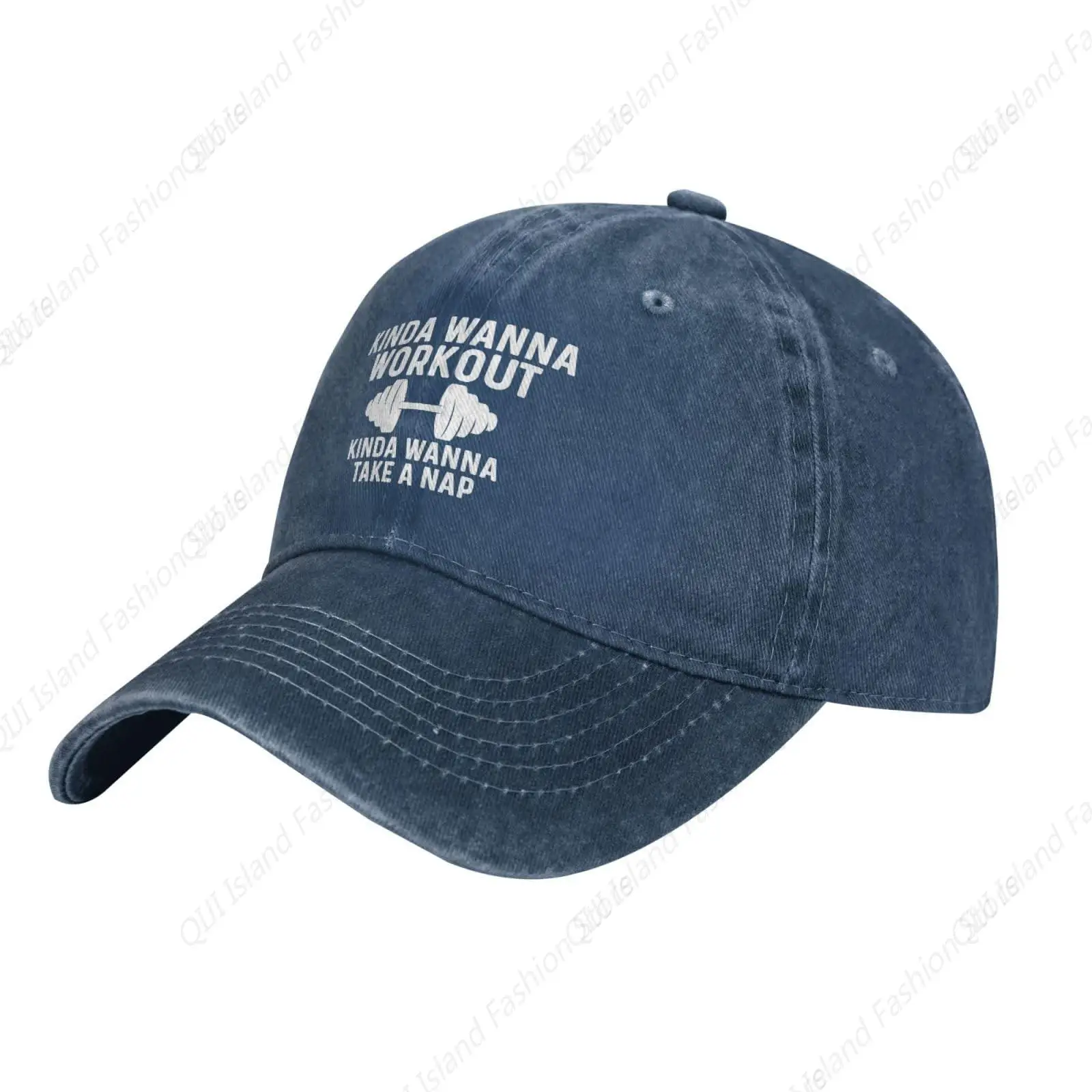 Een Beetje Wil Workout Een Beetje Een Dutje Willen Doen Baseballpet Voor Mannen Vrouwen Vintage Trucker Denim Hoed Gewassen Katoen Mode Unisex