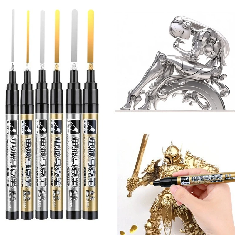 

Металлический цветной гальванический маркер, ручка для рисования, водостойкая, не выцветает, легко для ремонта моделей фигурок, граффити, украшение «сделай сам»