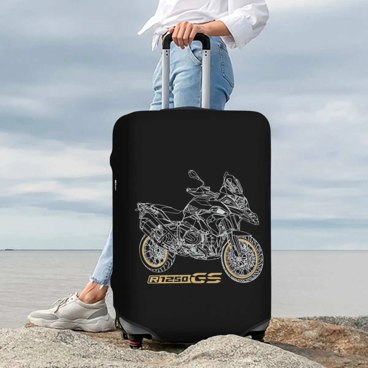 Funda protectora para maleta de motocicleta GS 1250 R 1250 Adventure, fundas protectoras elásticas para equipaje de viaje para 18-32 pulgadas