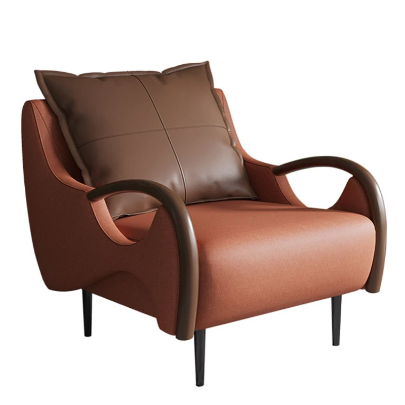 

Wyj Internet Celebrity Chair Designer Model Living Room Orange Lounge Sofa Chair Balcony Leisure Chair