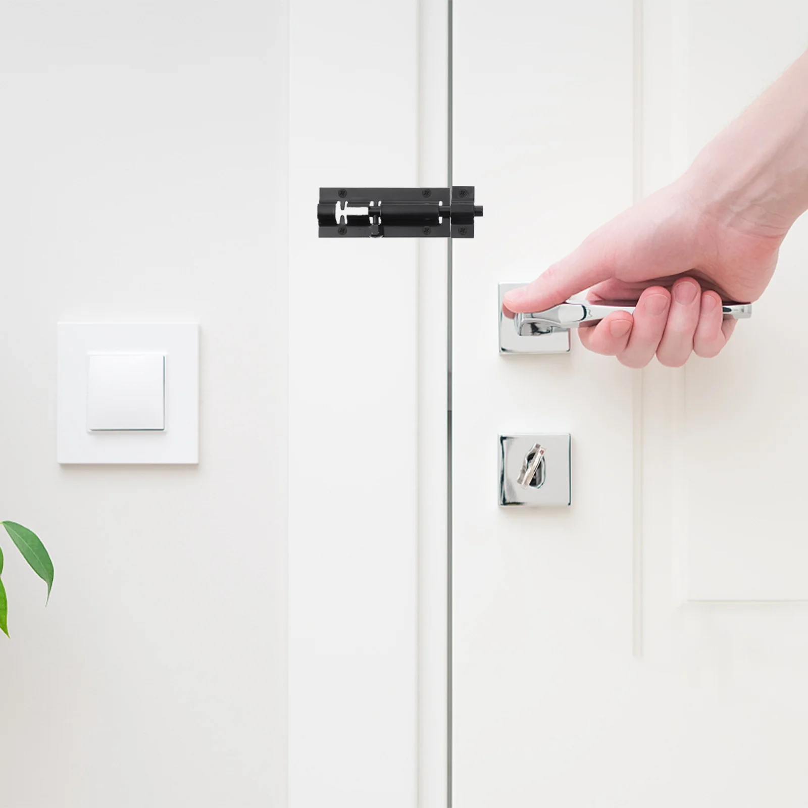 

Heavy Duty Square Bolt Latch Sliding Lock for Doors Windows Stainless Steel Anti Theft Garage Fittings Easy Install Left Right