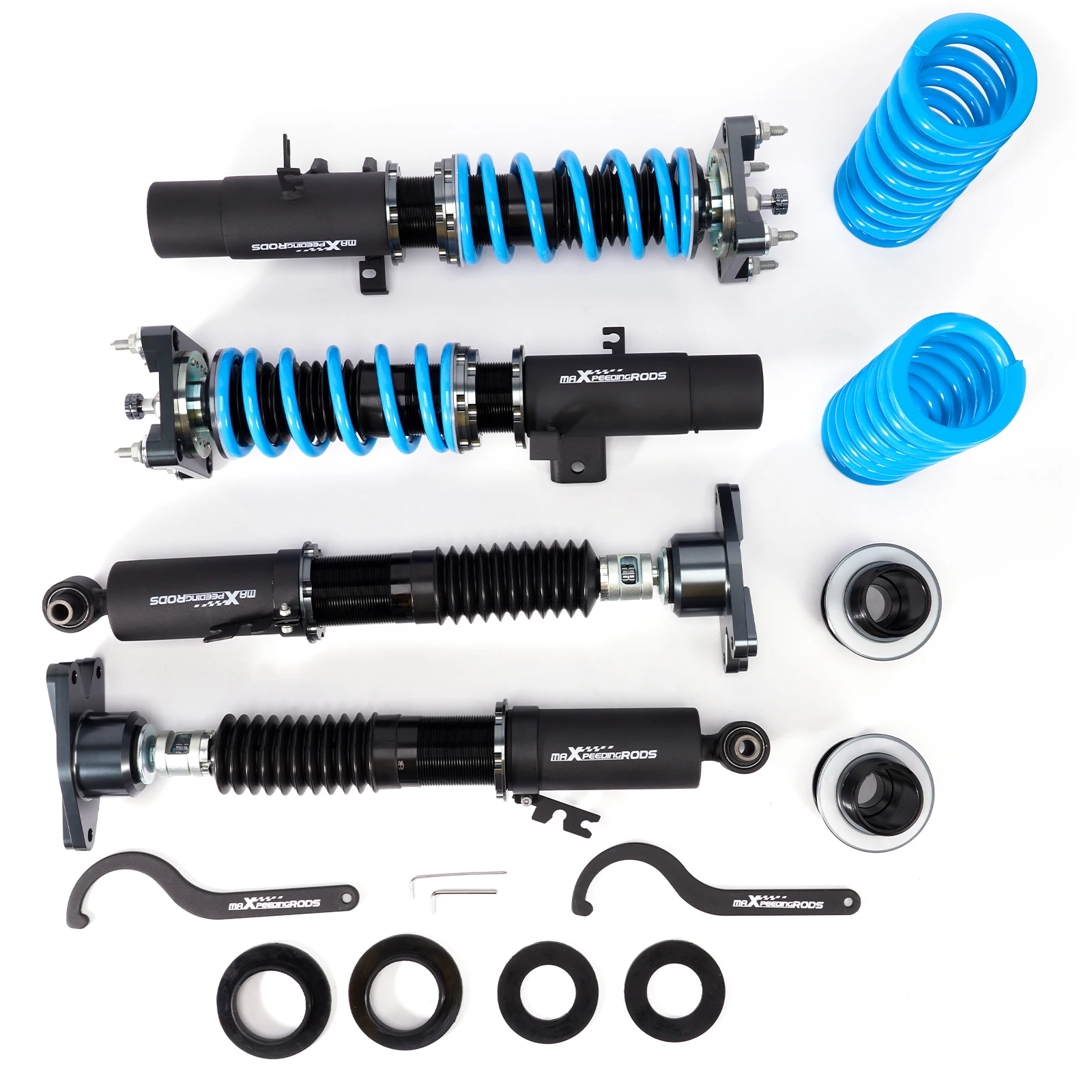 MaXpeedingrods Front & Rear Coilover Camber Adjustable Spring Shock Absorber Suspension Lowering Kit for Toyota Supra A90 2019+
