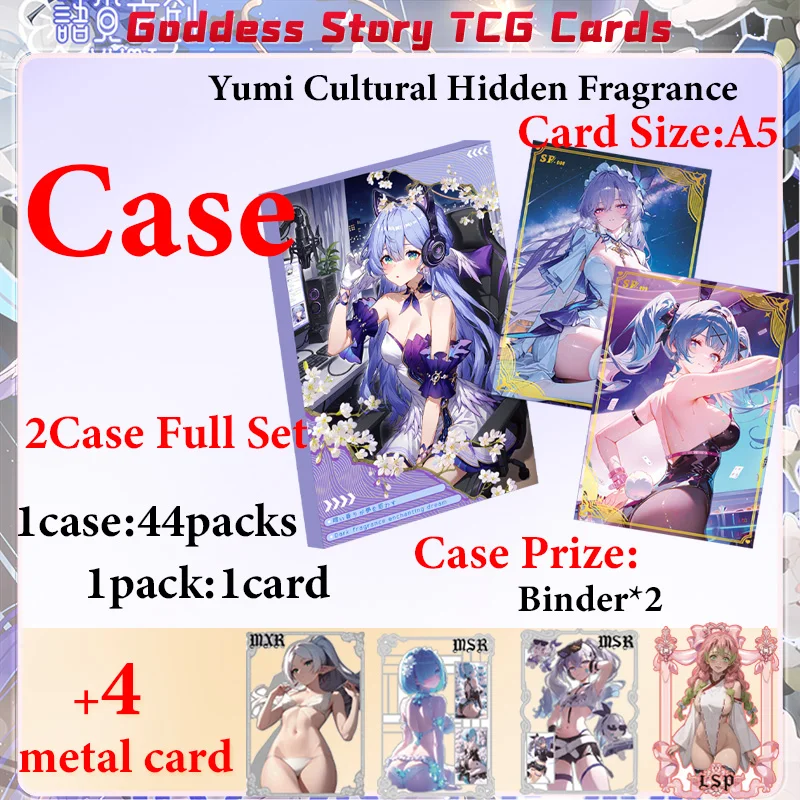 

New Yumi Cultural Hidden Fragrance Waifu Collection Cards A5 Size Bikini Swimsuit Design for ACG CCG TCG Fans Gift