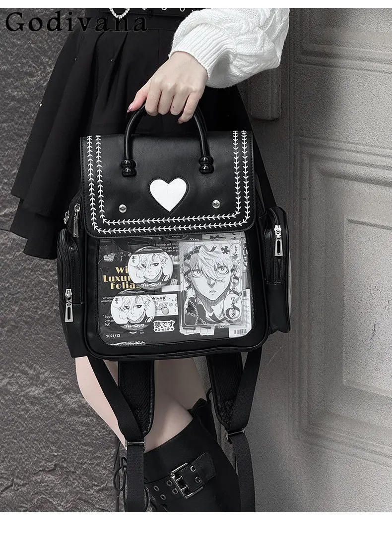 

2D Japanese Original Lolita Pain Bag Daily Commute Large Capacity Doll Bags JK Uniform Backpack for Women