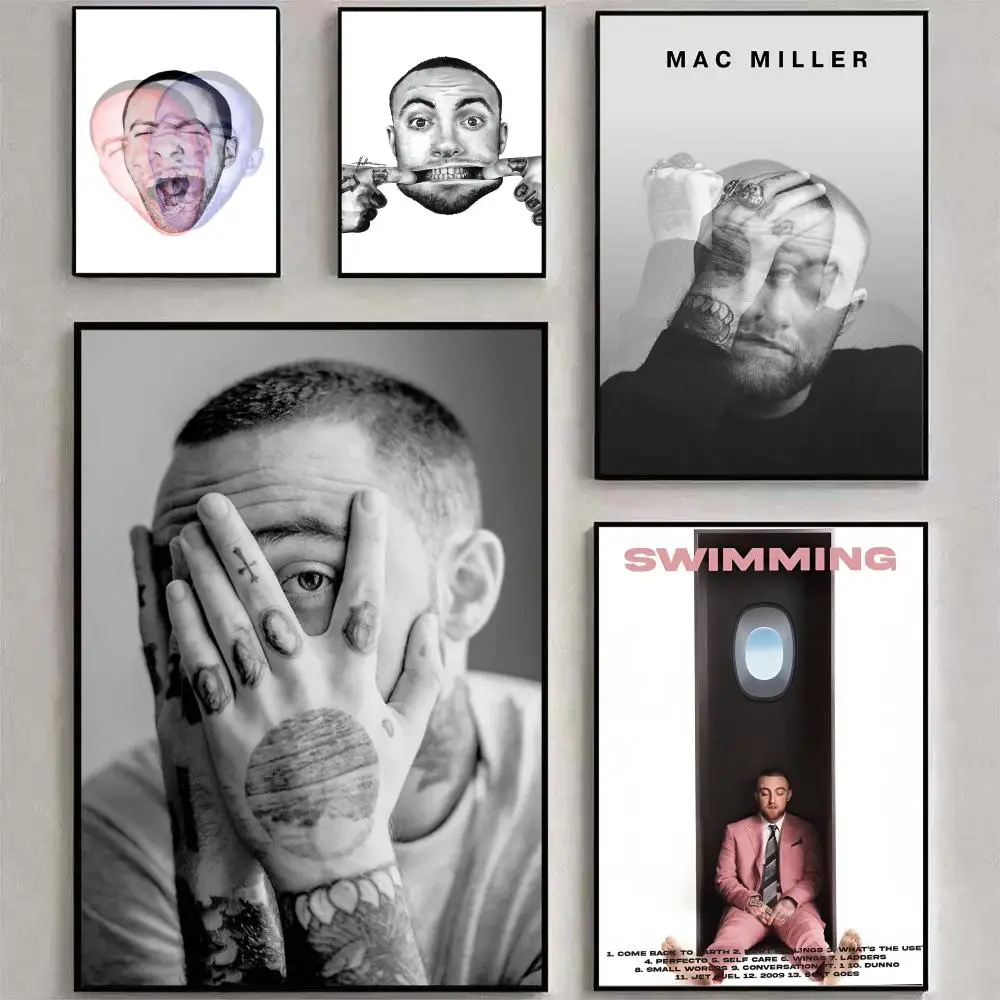 

Singer M_Mac M_Miller Painting Calligraphy pictures Room Home bedroom interior wall decoration painting Canvas Poster art mural