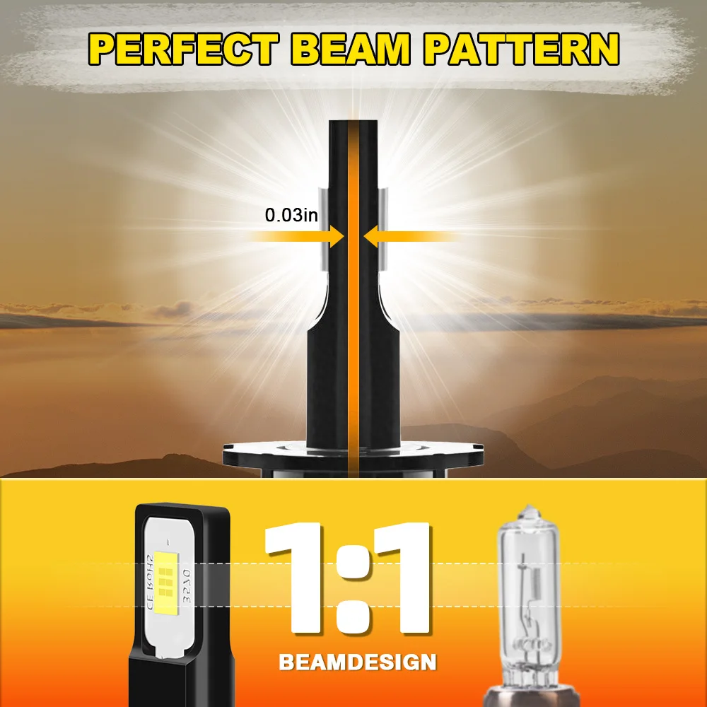 2PCS H3 6000K White Car LED Front Fog Light Plug And Play 90W Fog Lamps Canbus No Error For Hummer H3 2006 2007 2008 2009 2010