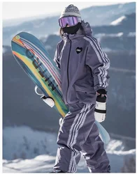 John Snow Snowboarding Suit Sets For Men And Women Warm Snow Wear Clothing Outdoor Waterproof Breathable Snow Jacket And Pants