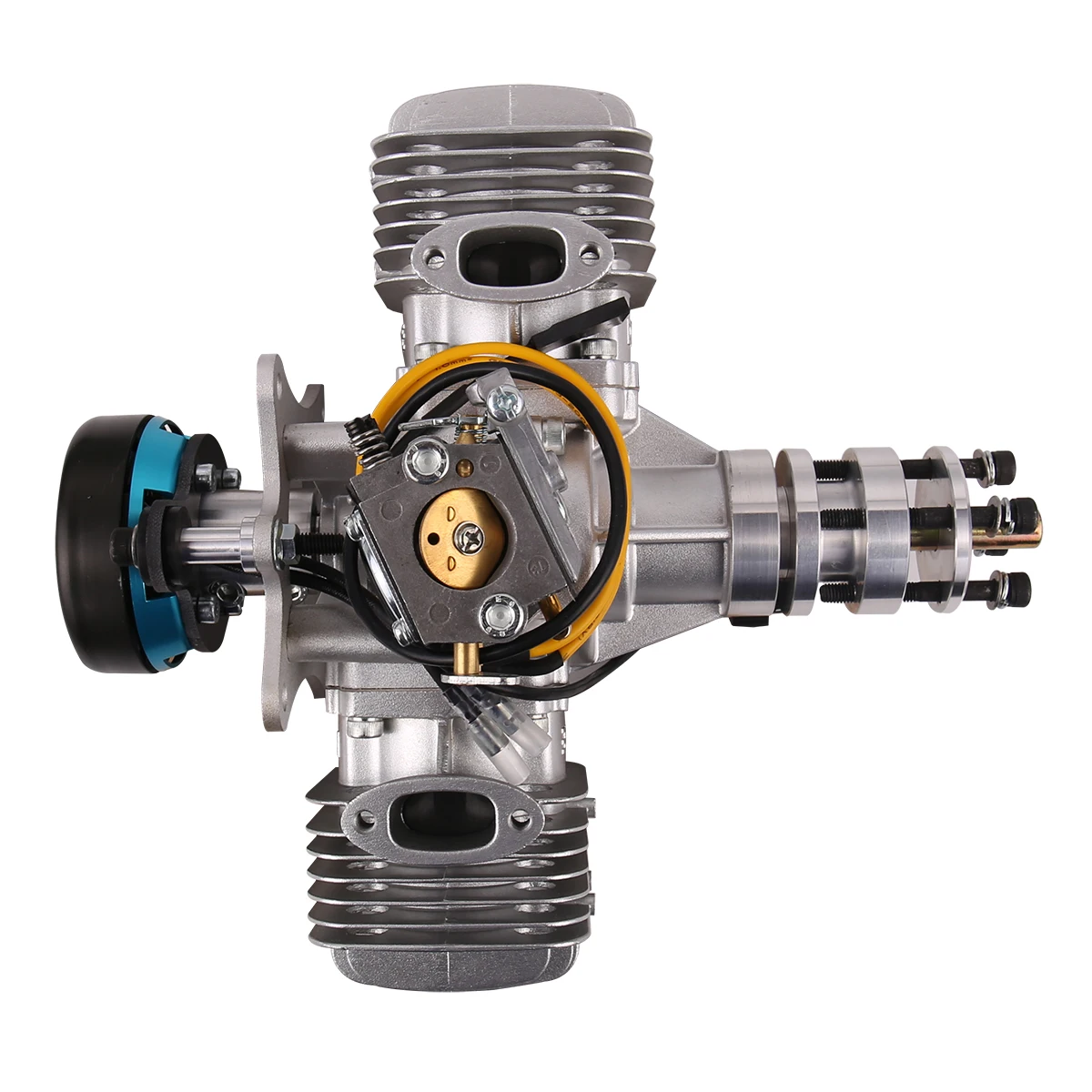 Drones model  engine two-cylinder two-stroke with power generation system 180W60CC displacement