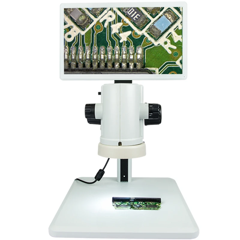 

Full high-resolution video industrial electron measuring microscope with screen