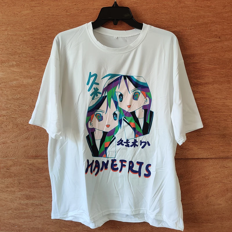 المرأة Harajuku أنيمي الرسم طباعة تي شيرت ، فضفاضة عادية المتضخم بلوزات ، قصيرة الأكمام ، للجنسين ، ملابس الصيف ، Y2K الموضة ، جديد