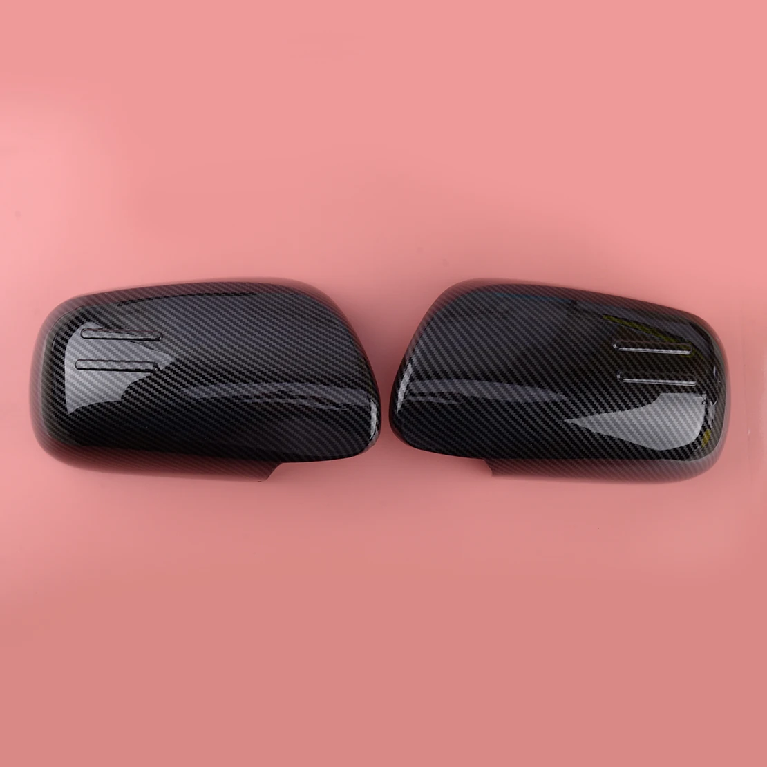 1 Pair Side Rearview Mirror Covers Trims Fit for Toyota Yaris Sedan Hatchback 2007 2008 2009 2010 2011 Cabron Fiber Style ABS