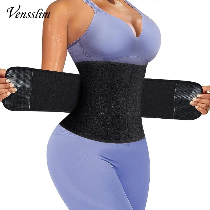 Vensslim Waist Trainer Women Belly Slimming Tummy Control Shapewear Sauna Sweat Trimmer Belt Slimmer Workout Body Shaper Corset