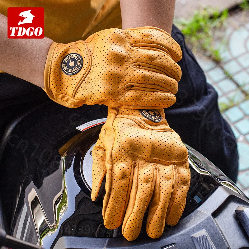 

Перчатки из овчины, дышащие перчатки с полным пальцем, гоночные внедорожные локомотивные перчатки с защитой от падения, дышащие мужские перчатки с сенсорным экраном