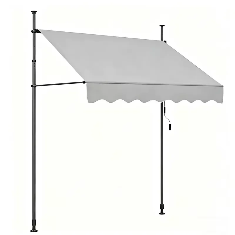 3m Aluminum Alloy Retractable Awning Manual Outdoor Sunshade Waterproof Patio Cover Modern Design Garden Furniture Protection