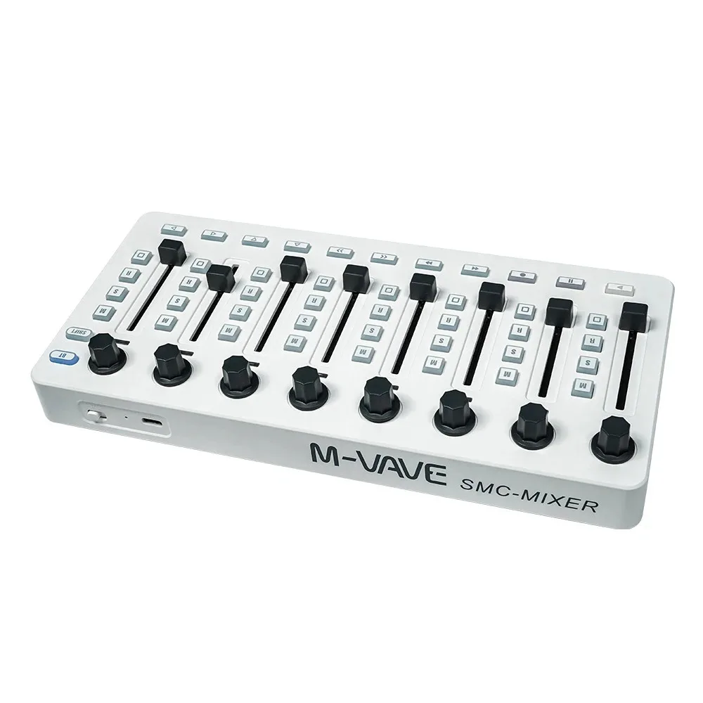 M-VAVE SMC-Mixer Wireless MIDI Controller Mixing Mixer Console 8 Encoder Software Control for Windows/Mac/Ios/Android Instrument