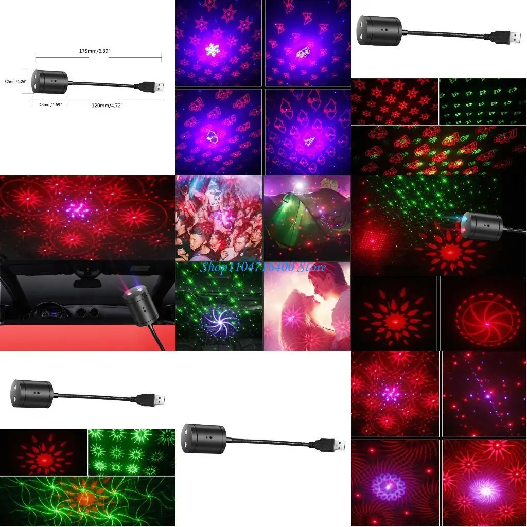 

y1gd Decorative Lamp for Car Room Night Light Party Decor Starry for Sky Light Gift for Girls Women