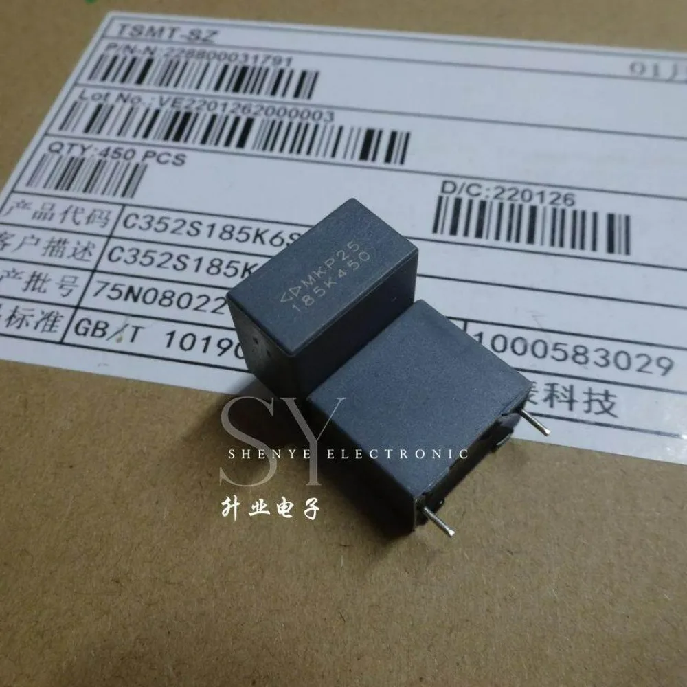 10pcs/lot Fara MKP25 1.8uf 450V 1u8 185 Brand New 15mm Film Capacitor C352S185K6SC350