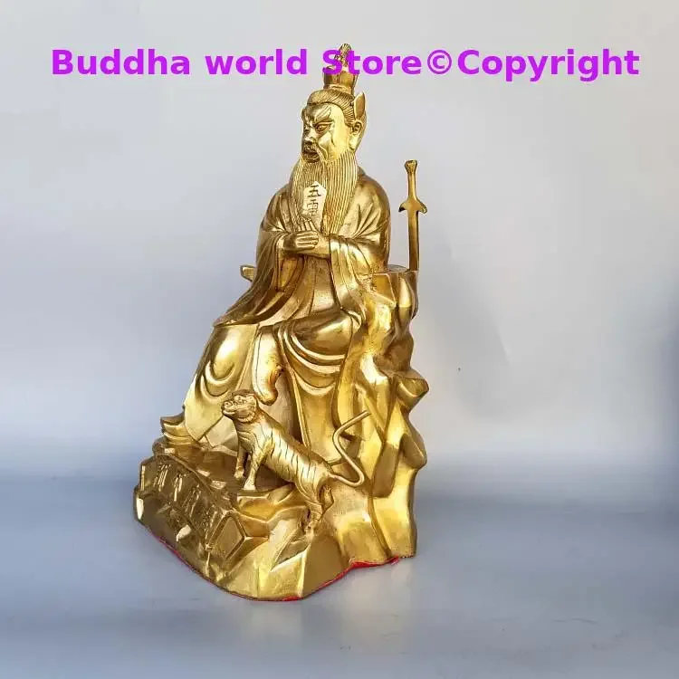 36CM large Asia Taoism Buddhism ZU SHI God BUDDHA figure ZHANG DAOLING ZHANG TIANSHI HOME Altar Exorcism safety protection