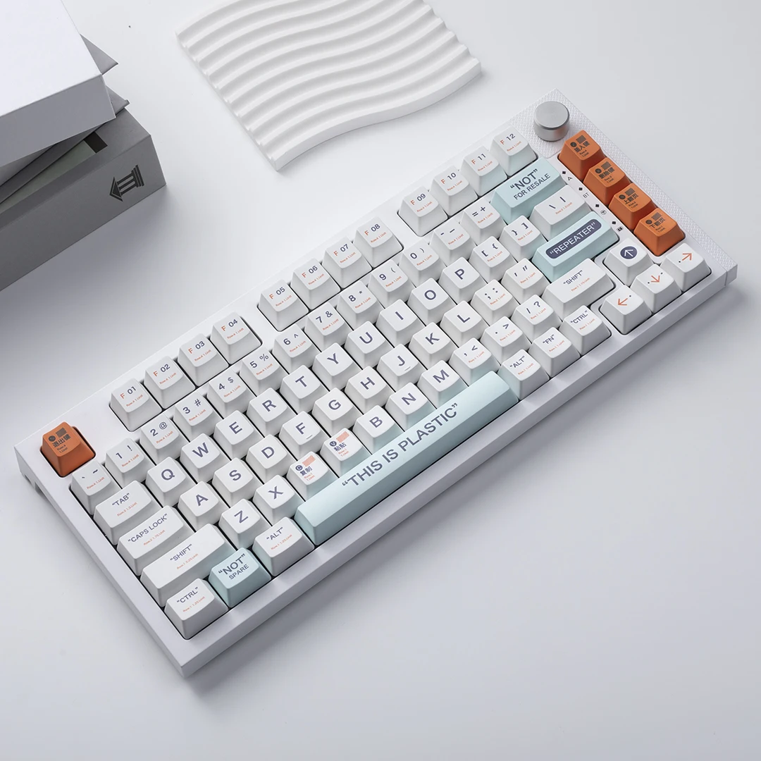 Capuchons de clavier sur le thème du plastique, sublimation de matériau PBT, OEM 402, 87, 84, 75, 68