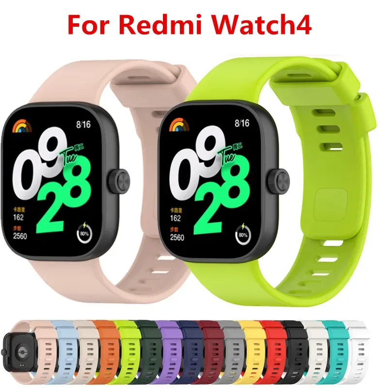 Original Silicone Strap For Redmi watch 4 SmartWatch WristBand For Xiaomi band 8 Pro Bracelet Watchband Sport Accessories