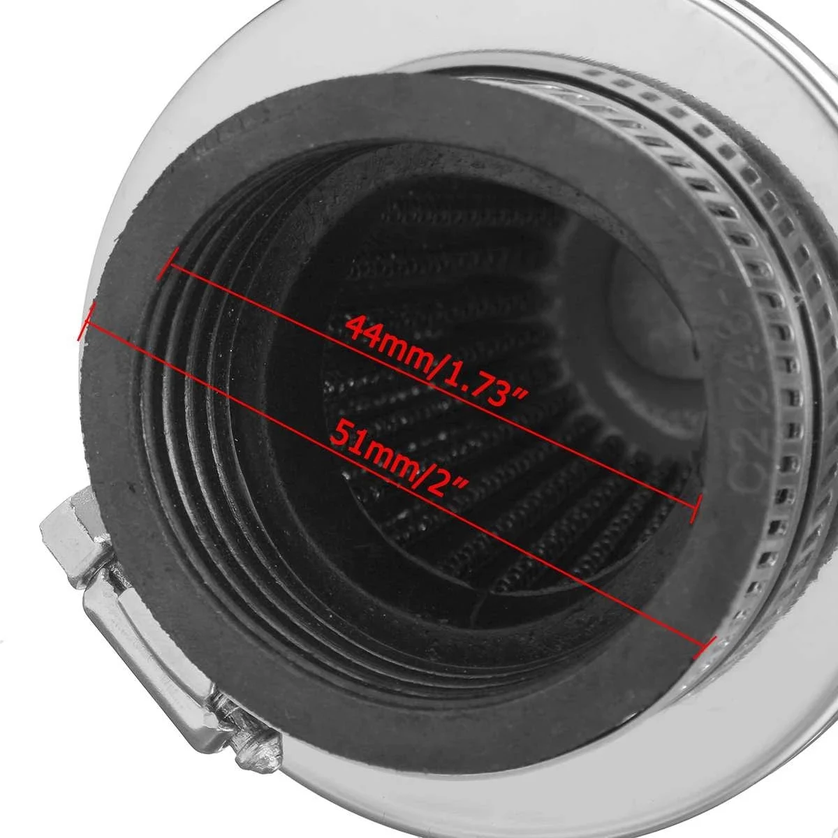 

44 мм универсальные элементы воздушного фильтра для мотоцикла, очиститель грибовидной головки, двойной пенопластовый карбюратор, очиститель воздушного фильтра, впуск