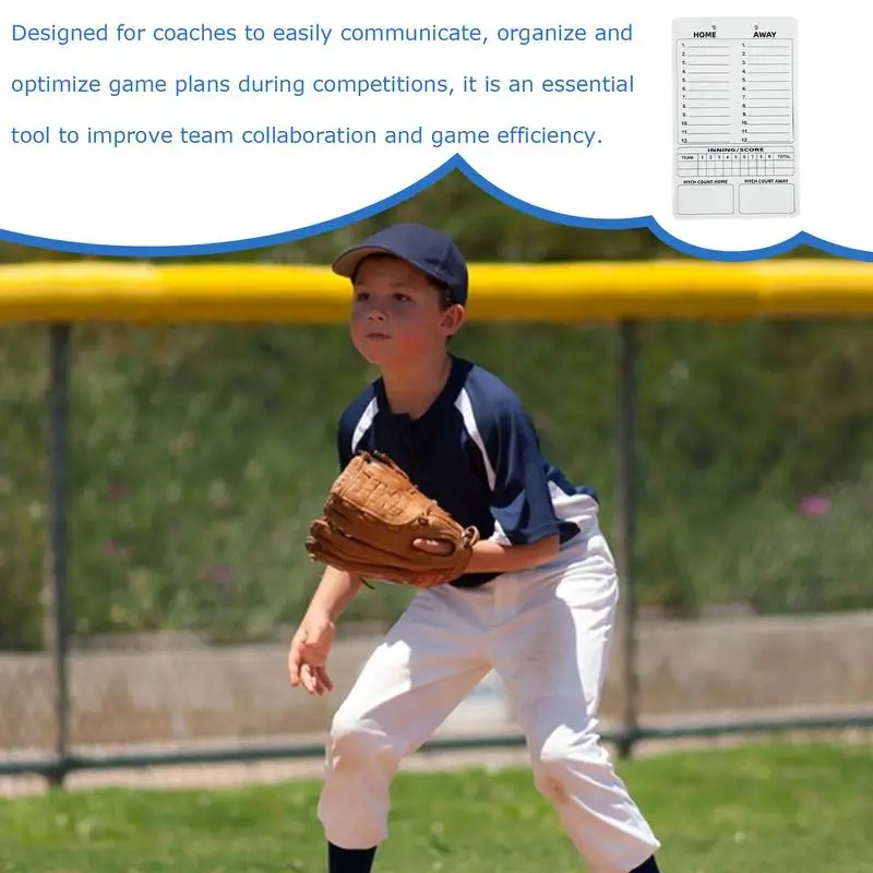 

Baseball Clipboard For Coaches Double-Sided Baseball Whiteboard With Erasable Pen Softball Coaching Equipment Double-sided Ball