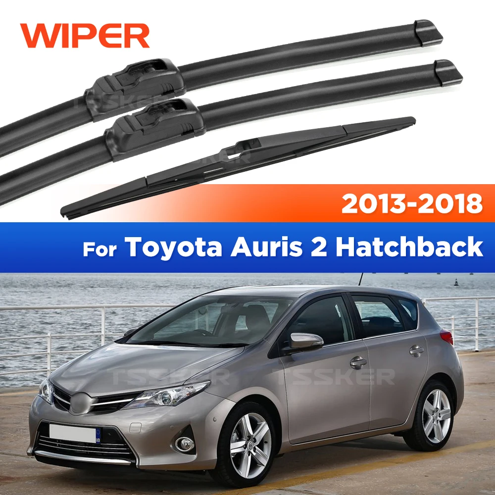 

For Toyota Auris 2 Hatchback 2013-2018 2014 2015 Wiper Front&Rear Wiper Blades Windshield Windscreen Window Brushes 26"+14"+10"