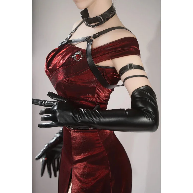 

CySBluuCosplay Enchanting Veil Heroine Cosplay Costume Game Love and Deepspace R-Quality Women Red Dress Qinche Sylus