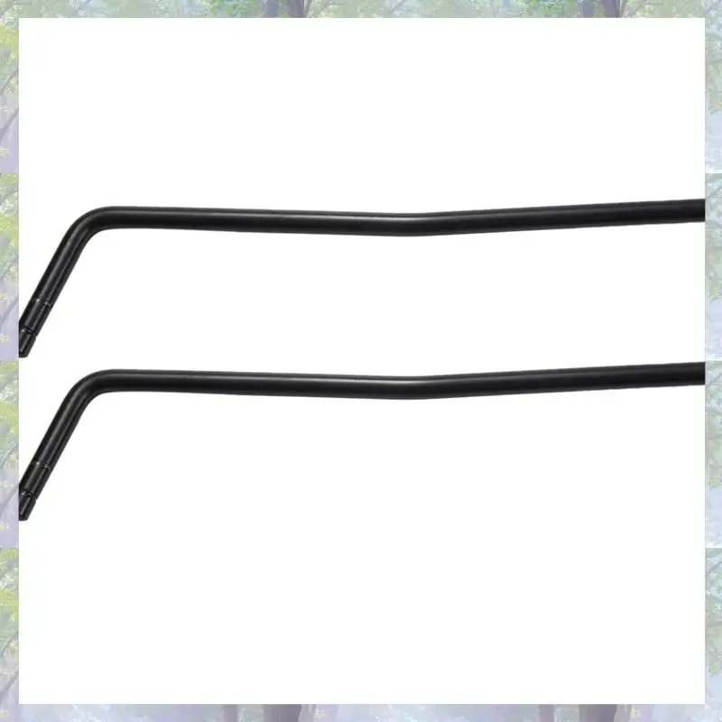2X نمط الإدراج المباشر الغيتار الكهربائي Tremolo Arm Whammy Bar - كروم - أسود / إدراج جزء القطر 6 مم