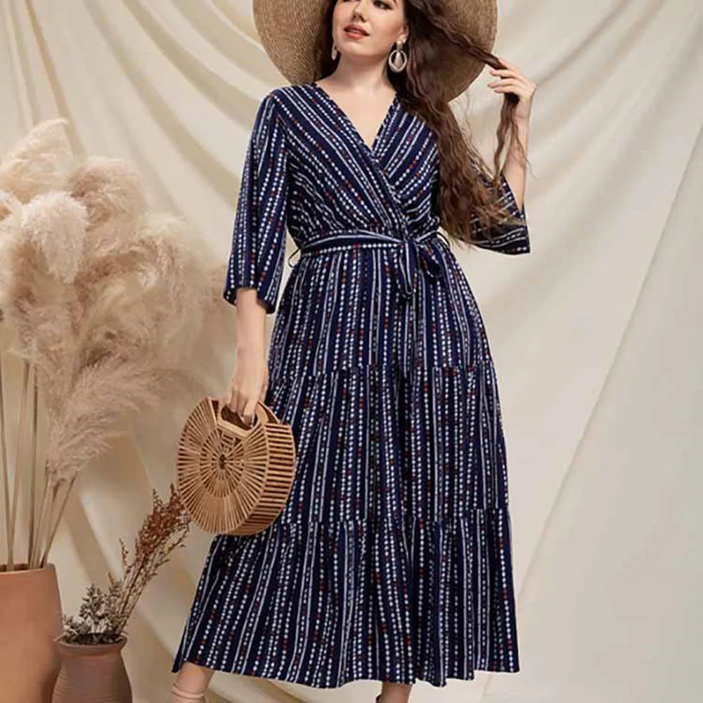 2022 New Arrival Long Sleeve Plus Size Maxi Fall Dresses For Women Wholesale China