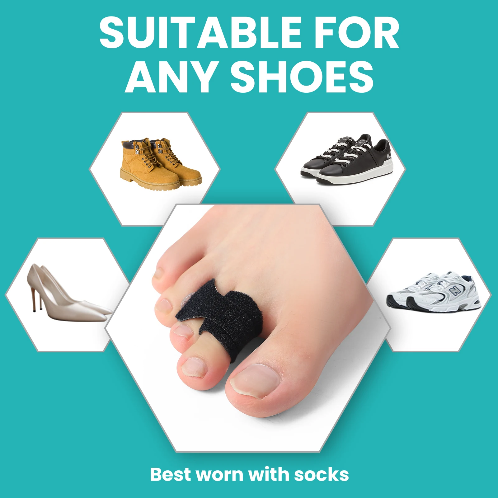 1/5/10 Stuks Teen Vinger Stijltang Hamer Teen Bunion Hallux Valgus Corrector Bandage Teen Separator spalk Wrap Voetverzorging Levert