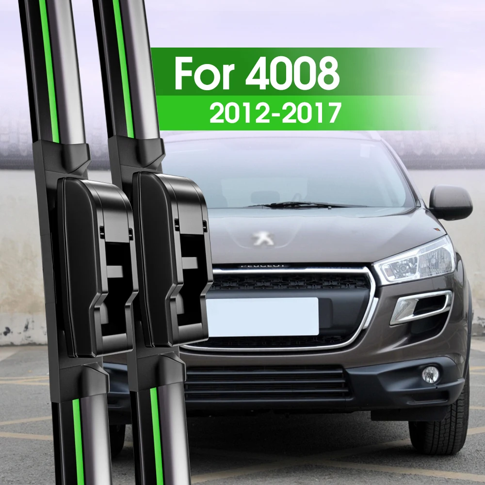 

2pcs Front Windshield Wiper Blades For Peugeot 4008 2012-2017 2013 2014 2015 2016 Windscreen Window Accessories