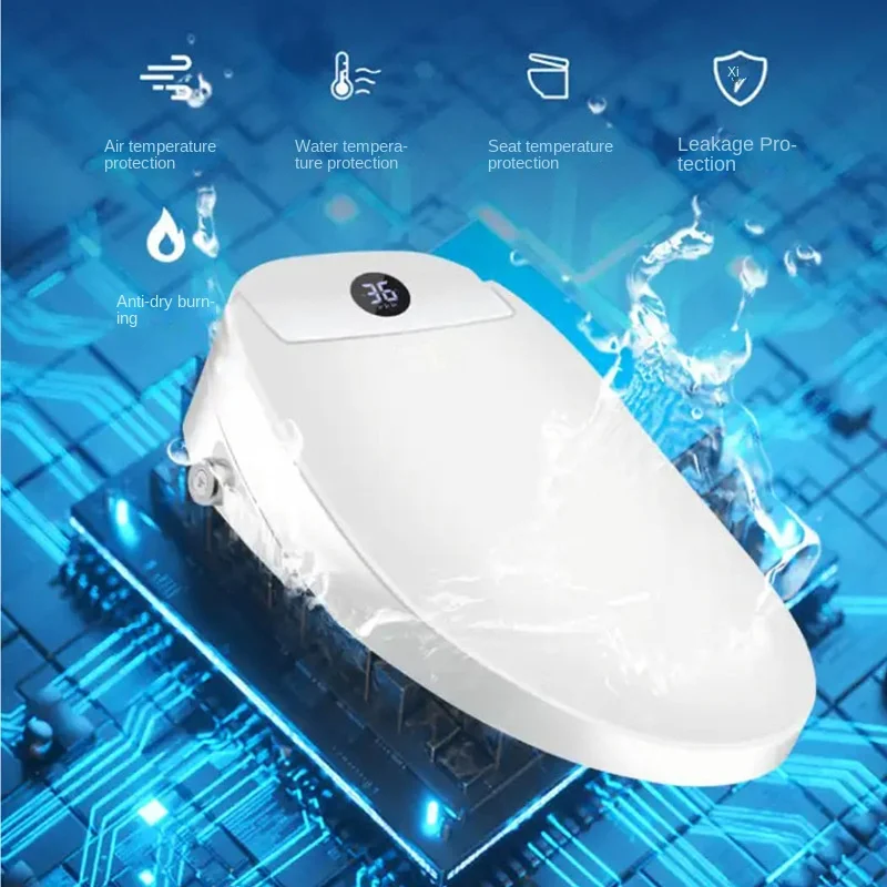 Intelligent Toilet Cover Remote Control Knob Fully Automatic Electric Flushing Toilet Seat