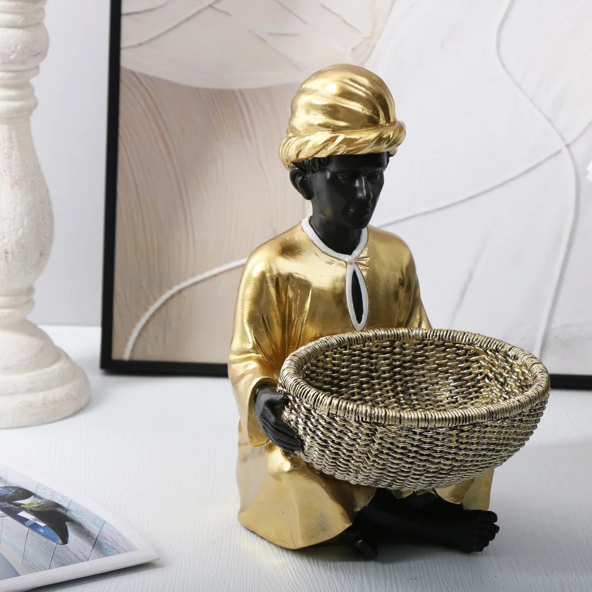 

1 шт., задний фон с изображением ближневосточного персонажа, маленькое украшение для гостиной и дома Arapai