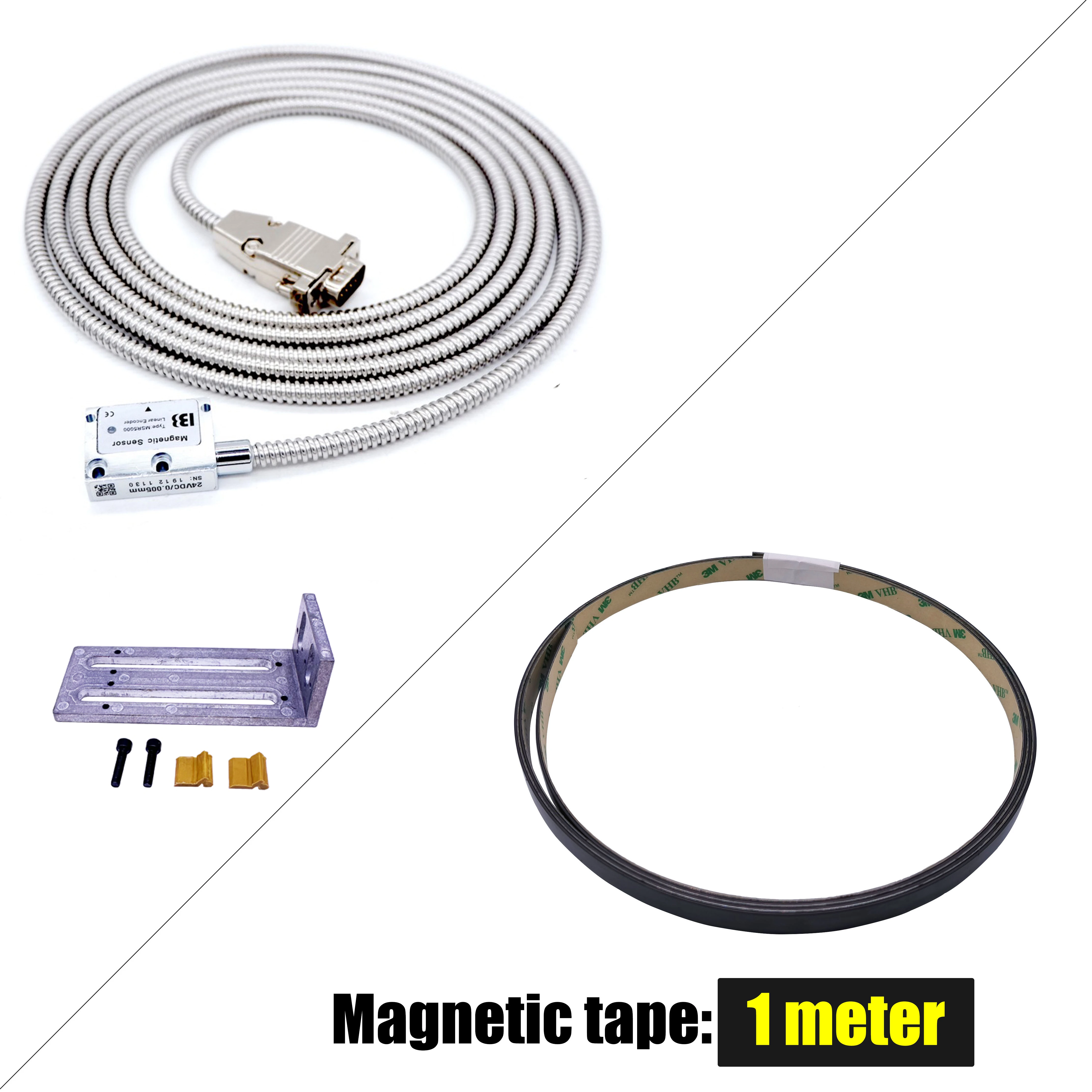 Hochpräziser Fräsdrehmaschinenschleifer DRO Magnetwaage 5V 0,005mm Magnetischer Lineargeber für SINO HYMSEANN Alle digitalen Anzeige