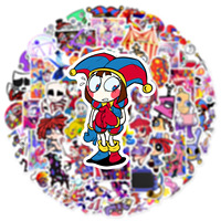 60PCS Anime The Amazing Digital Circus Graffiti Stickers Waterproof DIY Decals for Skateboard Notebook Fridge Phone Kids Toy