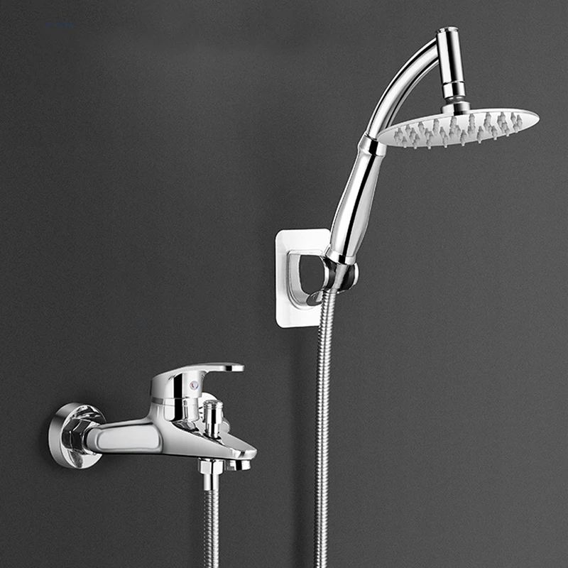 Shower Head Extension Arm Hand Hold Adjustable Extender Angled Shower Arm Kit Chrome Sprinkle Parts For Bathroom