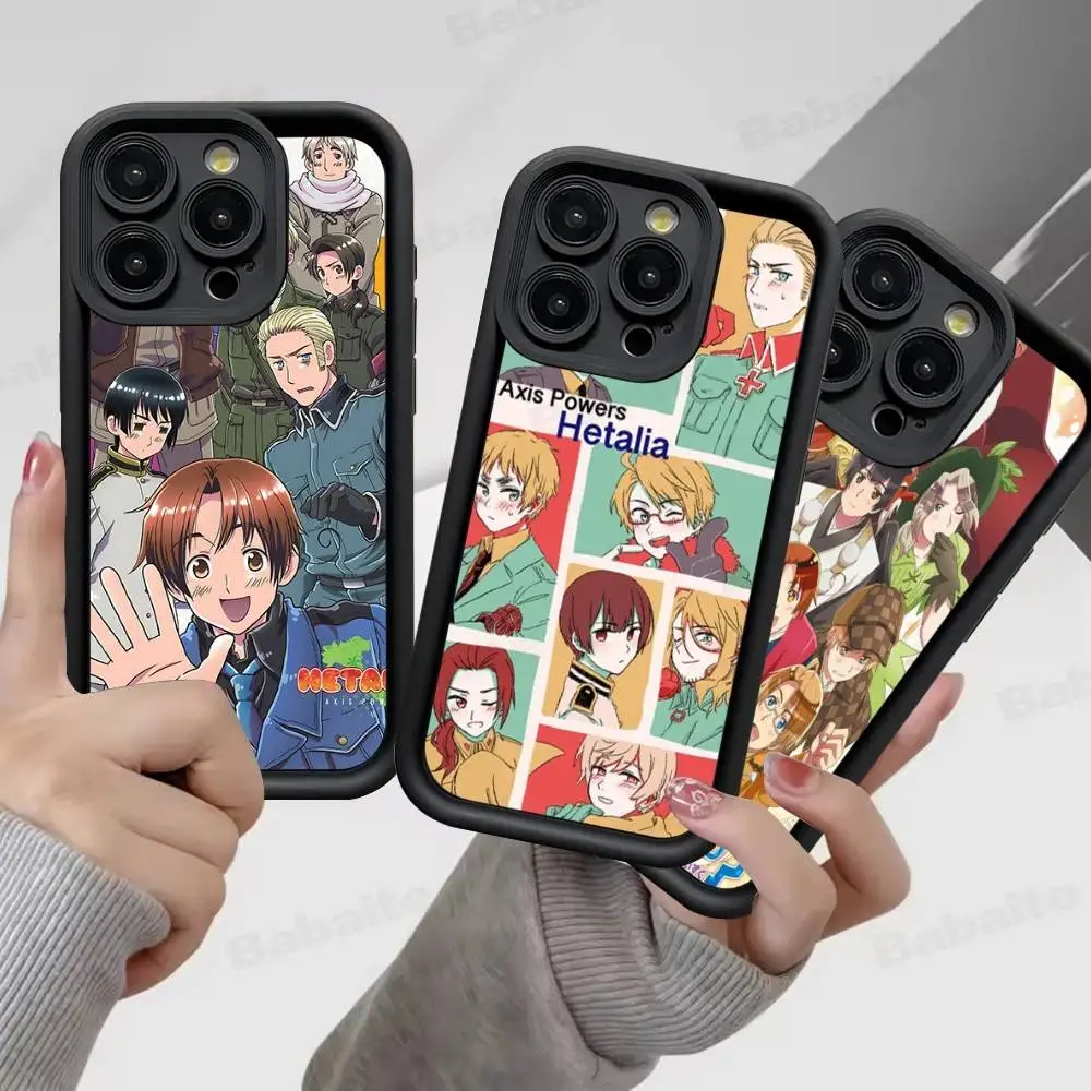 

Cartoon Hetalia Axis Powers Phone Case For IPhone 17 16 15 14 13 12 11 Air Plus Pro Max Soft Back Cover