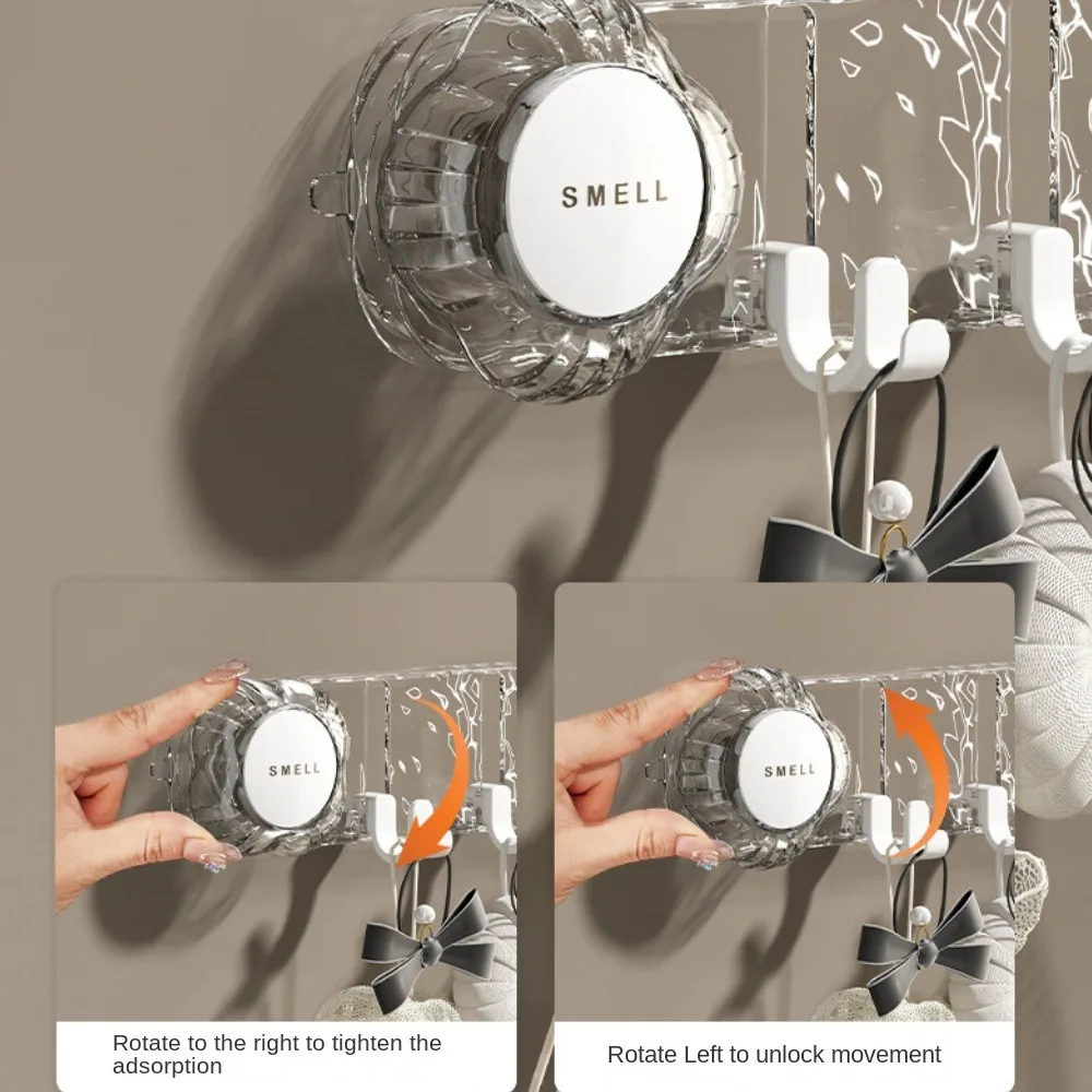 Fashion Strong Vacuum Cup Hook Towel Rack Traceless Robe Coat Hangers Multi-Purpose Wall Mounted Hooks