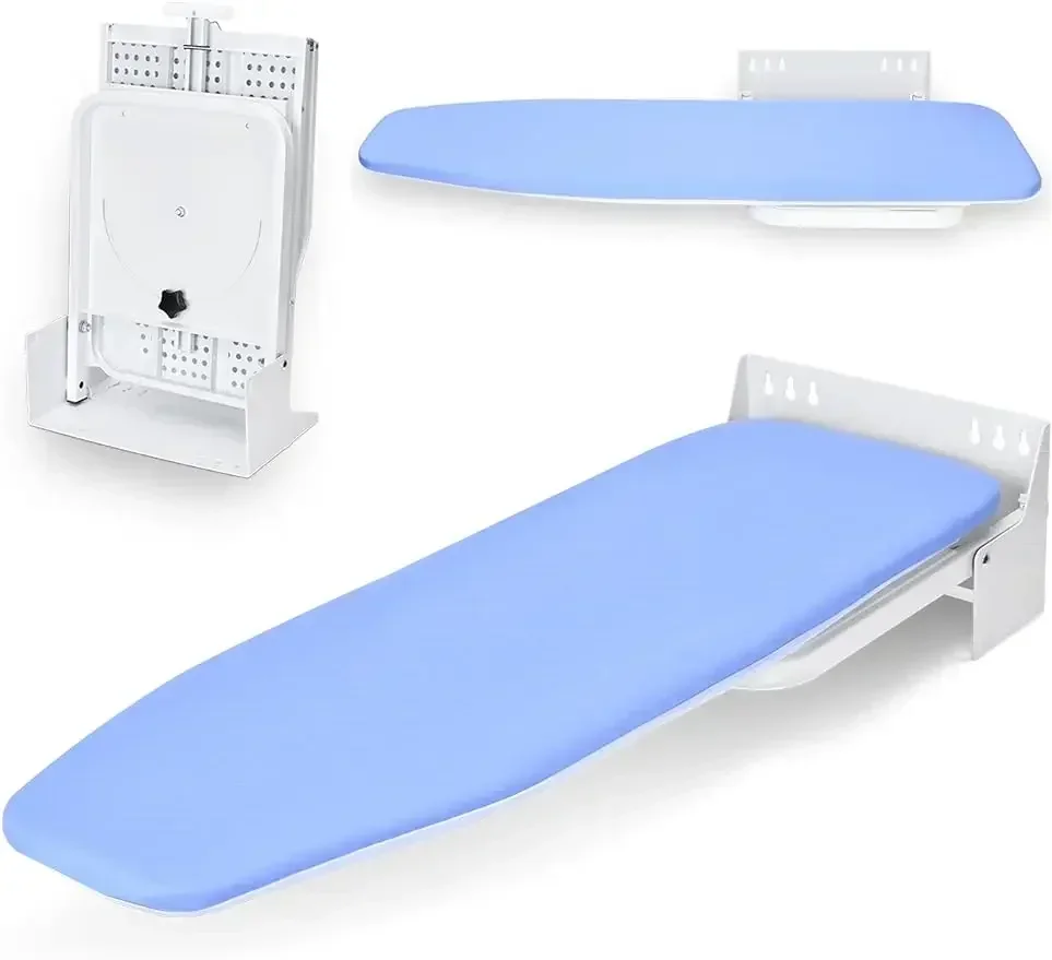 

Wall Mounted Ironing Board 38.7 x 12 Inch, 180° Swivel Fold Away Ironing Board with Heat Resistant Cover, Space Saving