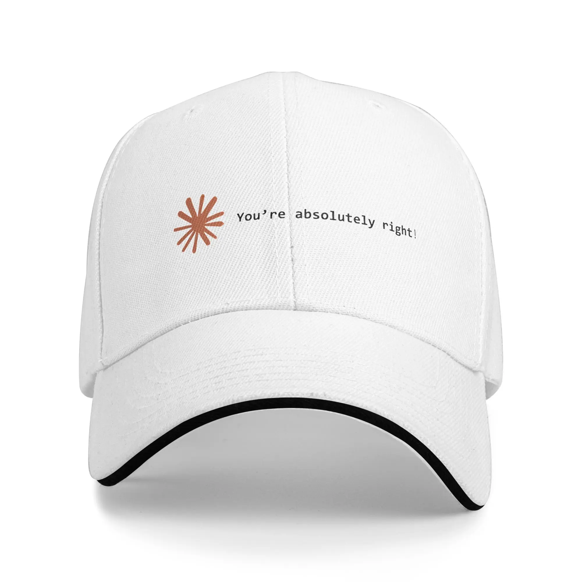 Summer Baseball Cap Claude Code You're Absolutely Right  Accessories For Unisex Trucker Cap Classic  Snapback Cap Gift