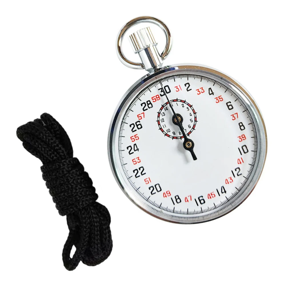 For Competition Timing Mechanical Stopwatch Reliable Track Racing Timer Mechanical Stopwatch Nickel-based Alloy Hairspring