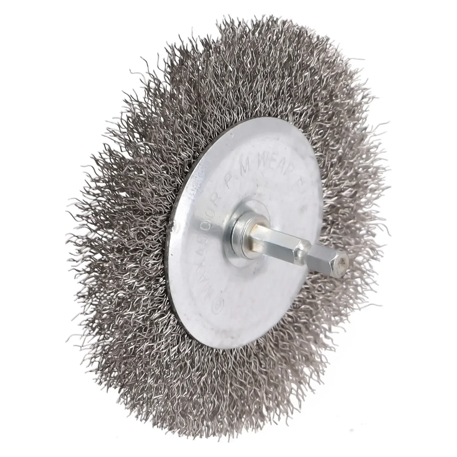 Durable New Brushes Wire Wheel 0.3mm Carbon Steel Crimp Wire 4inch/100mm Removes Dust Removes Paint Shank Diameter 6mm