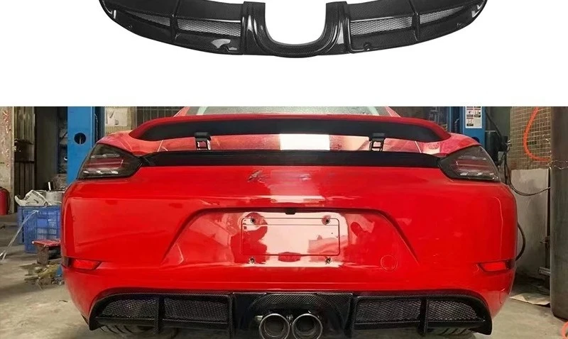 

Suitable for Porsche Cayman718 982 Carbon Fiber Rear Lip Retrofit Surrounding Auto Parts Exterior Trim