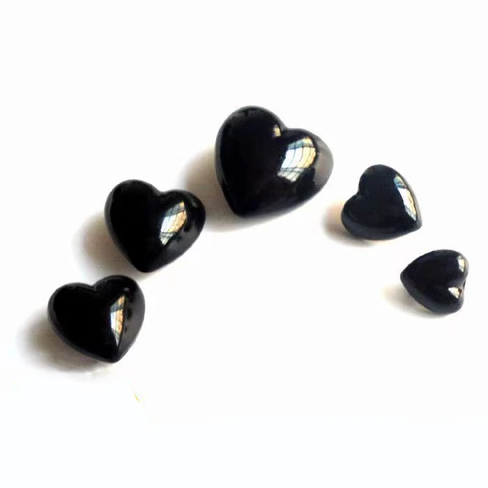 Black Heart Faux Pearl Plastic Sewing Buttons For Clothes Women Sleeve Shirt DIY Crafts Handmade Garment Accessories Wholesale